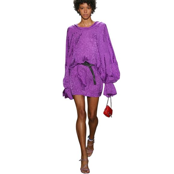 ZADIG & VOLTAIRE Riri Leopard Jacquard Silk
Dress Size Small - Picture 1 of 14